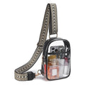 Bolso transparente para eventos en estadios, bolsos transparentes para mujer, bolsos cruzados transparentes para conciertos y deportes