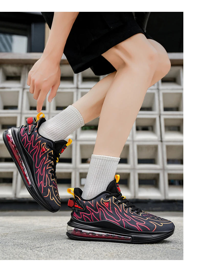 Zapatillas de deporte de lujo para hombre, mocasines informales transpirables para entrenamiento, mocasines de moda para correr, Tenis masculinos