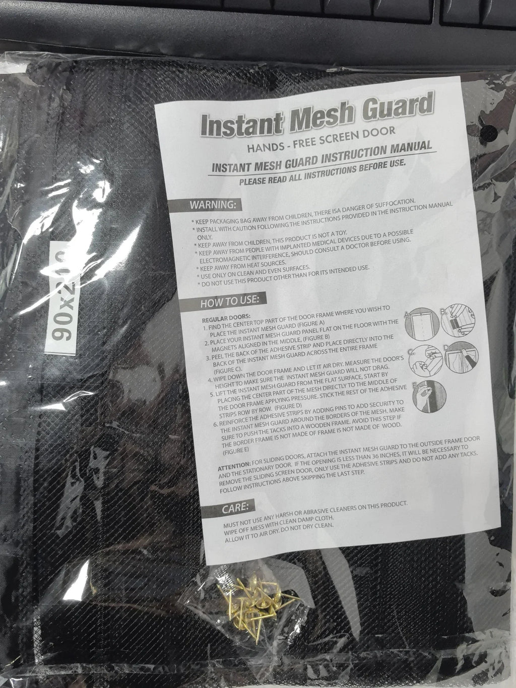 Mosquitero Magnético para Puerta y Ventana – Cierre Automático, Sin Perforaciones, 90/100cm
