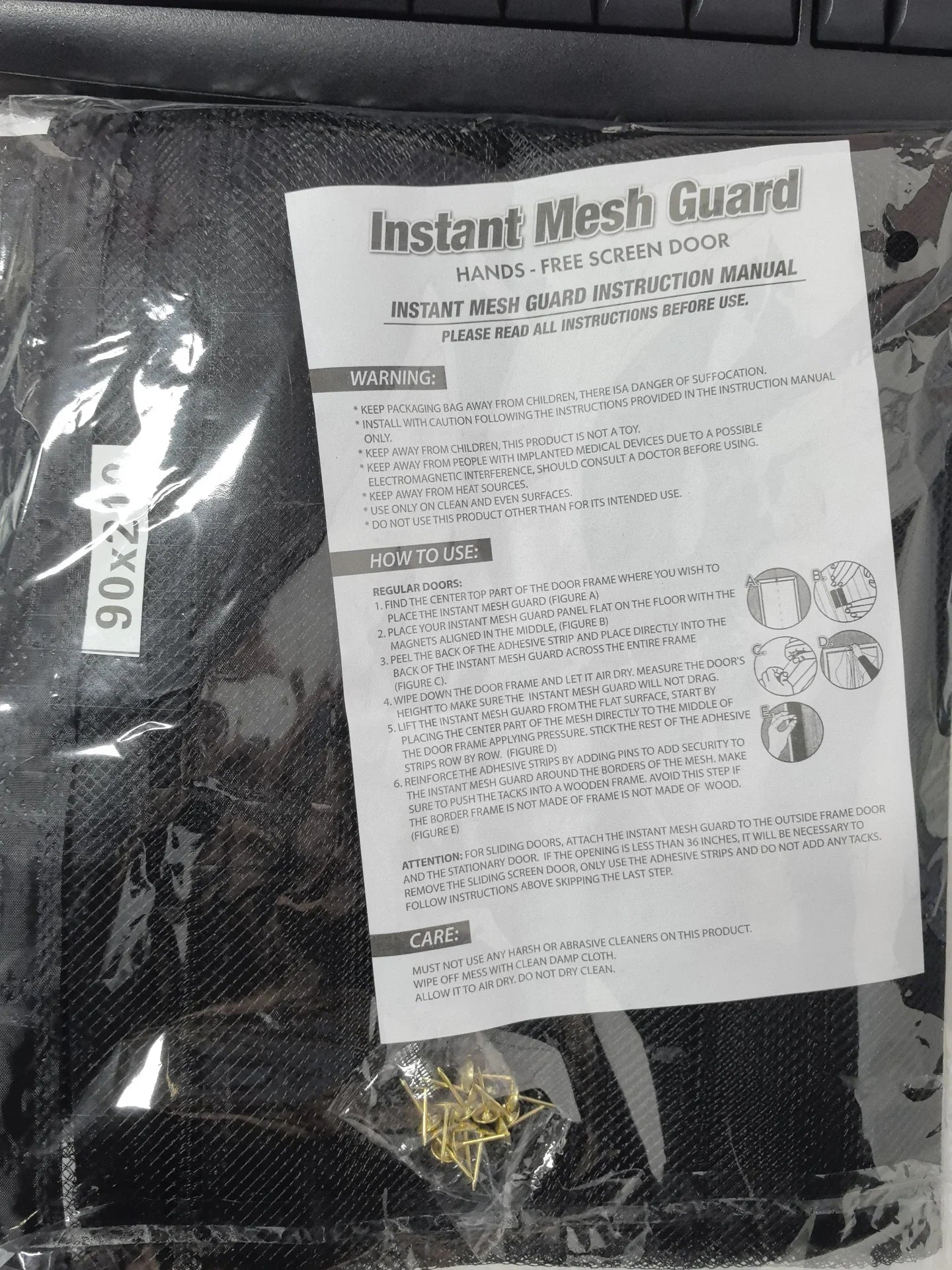 Mosquitero Magnético para Puerta y Ventana – Cierre Automático, Sin Perforaciones, 90/100cm