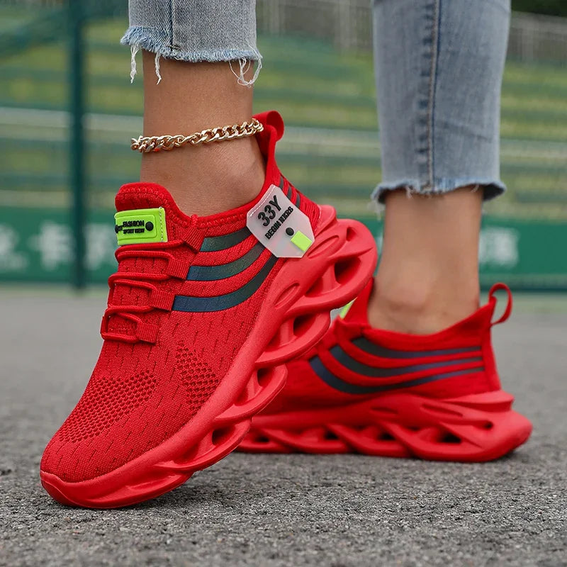 Zapatillas de deporte de malla para hombre, Calzado cómodo y ligero para senderismo al aire libre, transpirable, a la moda, zapatos informales para correr, Tenis