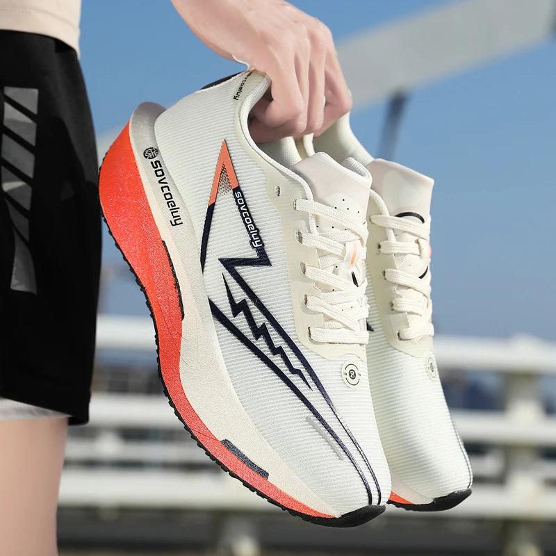 Zapatos Deportivos para Hombre, Transpirables, Versátiles, con Placa de Carbono que Absorbe Impactos, Zapatos Casuales Deportivos para Parejas