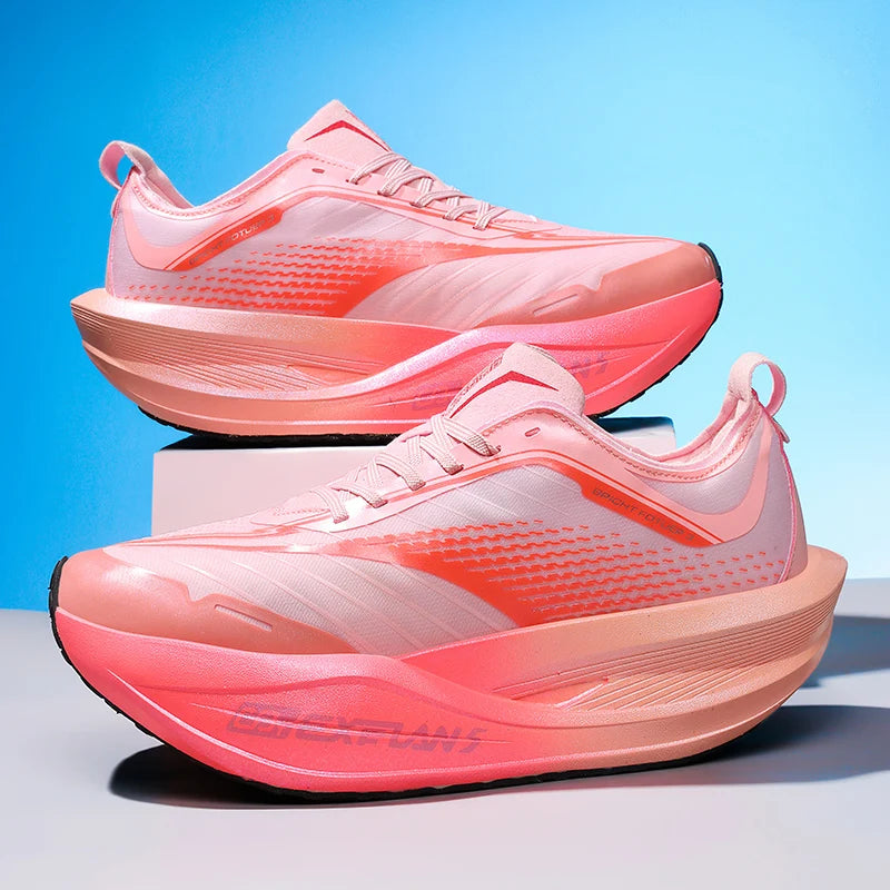 Zapatillas de Running para Hombre con Placa de Carbono, Ultraligeras, Transpirables, con Amortiguación, Antideslizantes, para Maratón, Carreras, Entrenamiento
