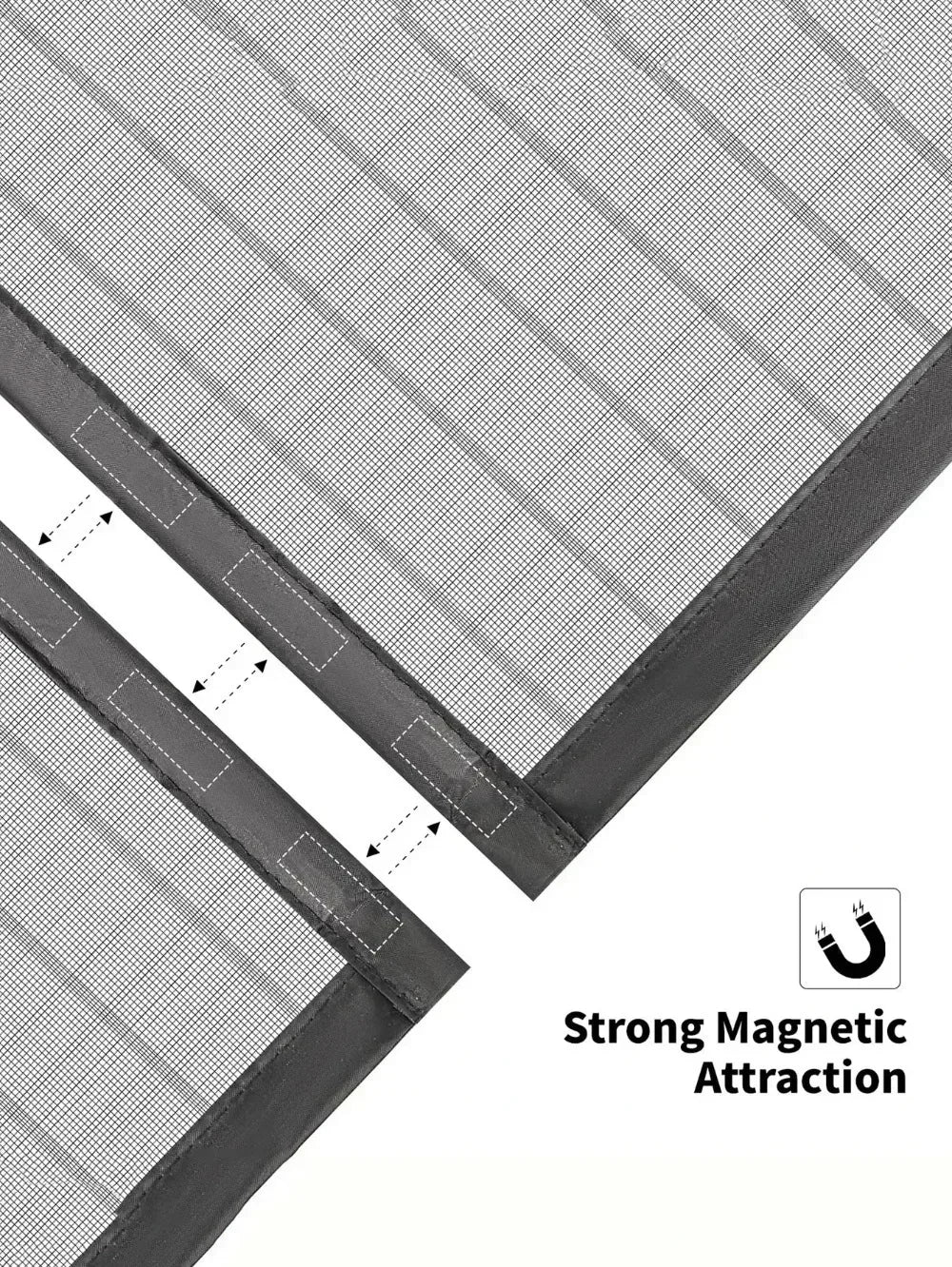 Mosquitero Magnético para Puerta y Ventana – Cierre Automático, Sin Perforaciones, 90/100cm