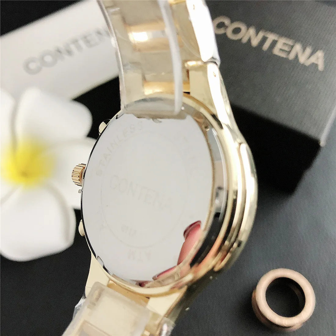 CONTENA Top Brand Luxury Watches for Women Fashion Creative Steel Bracelet Women's Watches Ladies Quartz Watch Reloj Mujer