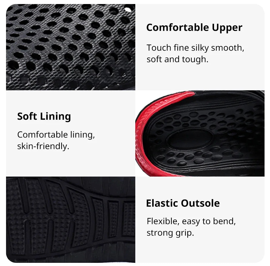 Sandalias de playa Unisex a la moda para hombre, zapatillas antideslizantes de suela gruesa, chanclas ligeras de verano, zapatos de jardín para hombre y mujer