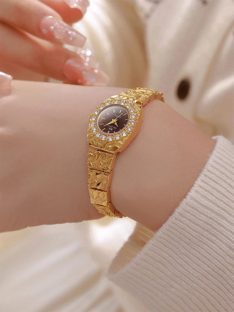 Relojes Bee Sister para mujer, novia, relojes de cuarzo para mujer, nicho de lujo, resistente al agua, reloj de pulsera elegante para mujer