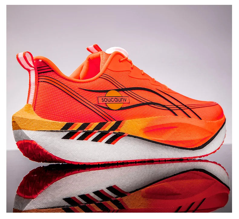 Zapatillas para Correr Profesionales con Placa de Carbono para Fitness, Maratón, Deportivas Ligeras para Hombre, Cómodas y Antideslizantes para Mujer