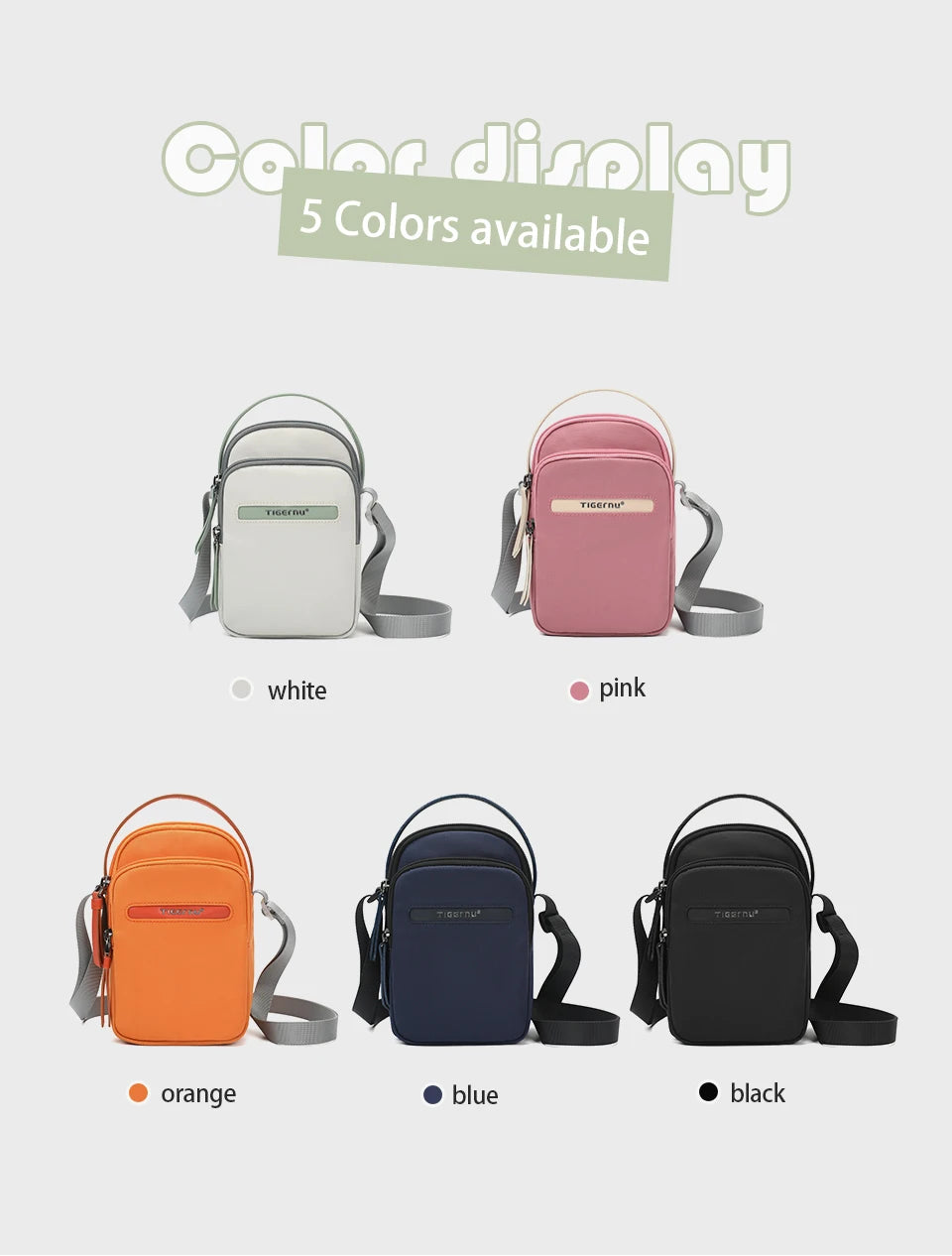 Tigernu, bolso cruzado para mujer, bolso de hombro, bolso femenino, bolso bandolera, Mini bolso para niña, tarjetero ligero, bolso para teléfono para niñas, Mini bolsos