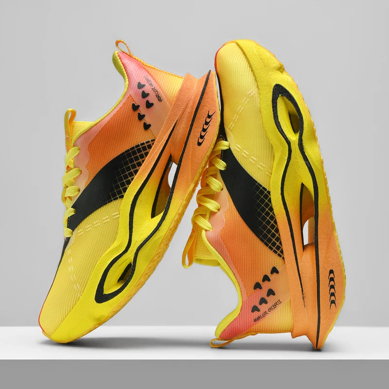 Zapatillas de Running de Alto Rendimiento para Hombre, con Placa de Carbono, Ligeras, Transpirables, con Amortiguación, para Todo Tipo de Terreno, Entrenamiento de Larga Distancia