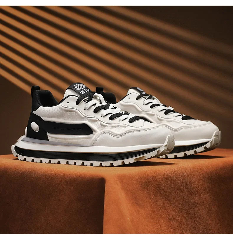 Zapatillas Deportivas Transpirables para Hombre, Primavera 2026, con Suela Suave Antideslizante, Blancas, Modernas, Estilo Casual