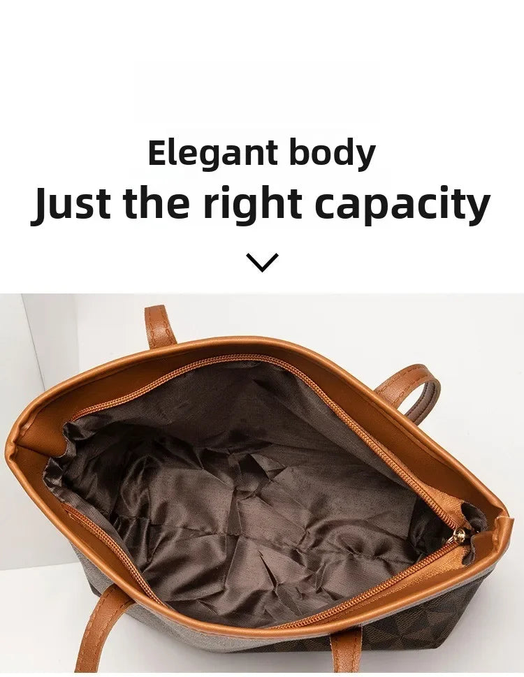 Bolso de Hombro de Gran Capacidad, Bolso de Mano de Cuero PU para Mujer, para Viajes Diarios y Uso Casual, Bolso Tote Versátil