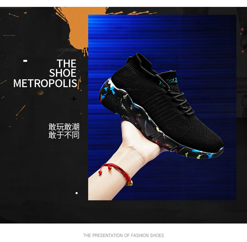 Zapatillas de deporte para hombre, zapatos para mujer, calcetines de tendencia de tenis, zapatos para caminar, mocasines, transpirables, informales, para correr, verano, verde, talla grande 35-47