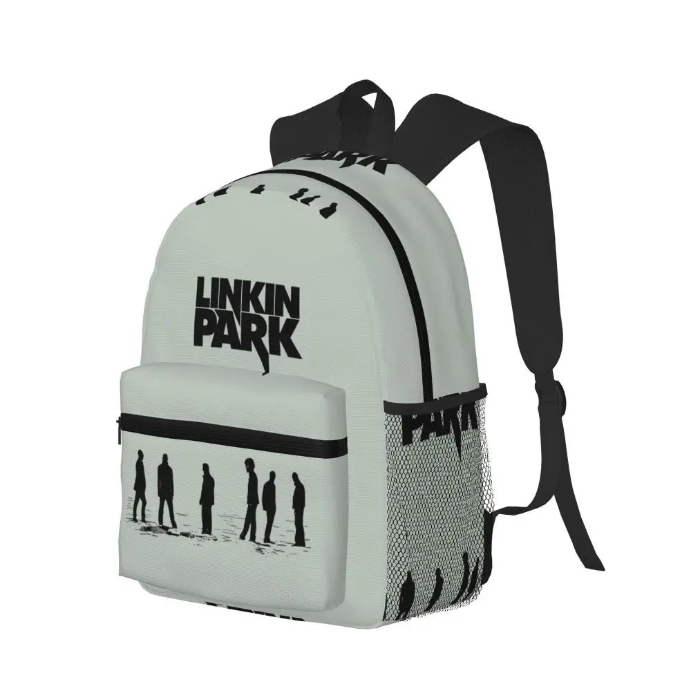 L-Linkin-S P-Park-S Band Mochila para estudiantes Mochila escolar Mochila de viaje para senderismo para niños y niñas Mochila de moda Bolsos de hombro