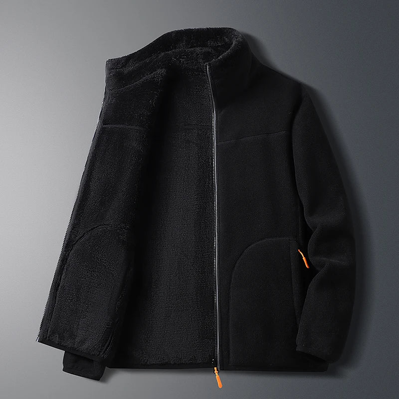 Sudadera con capucha de lana Unisex para hombre y mujer, ropa deportiva de gran tamaño, cálida y gruesa, sudadera clásica informal, moda de otoño e invierno