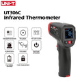 Termómetro infrarrojo Digital UNI-T UT306C medidor de pistola de temperatura láser Industrial sin contacto-50-500