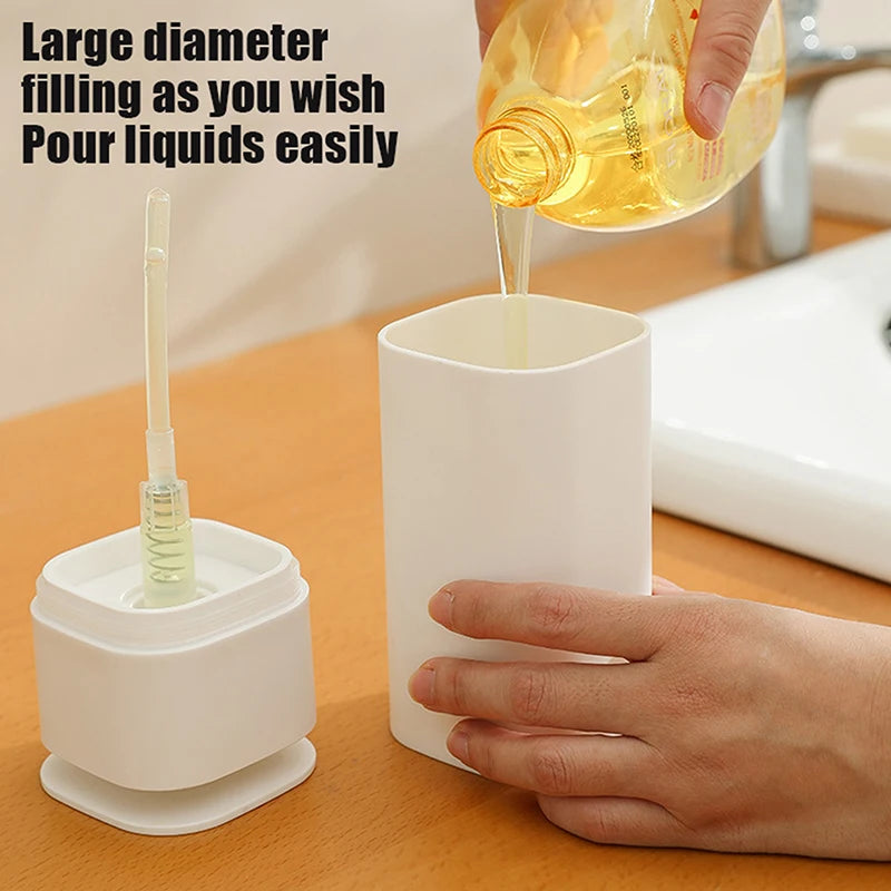Botella de detergente desmaquillante de 250/500ML, dispensador de bomba de prensa vacía, eliminador de esmalte de uñas de plástico, herramienta de cuidado portátil, 1 ud.