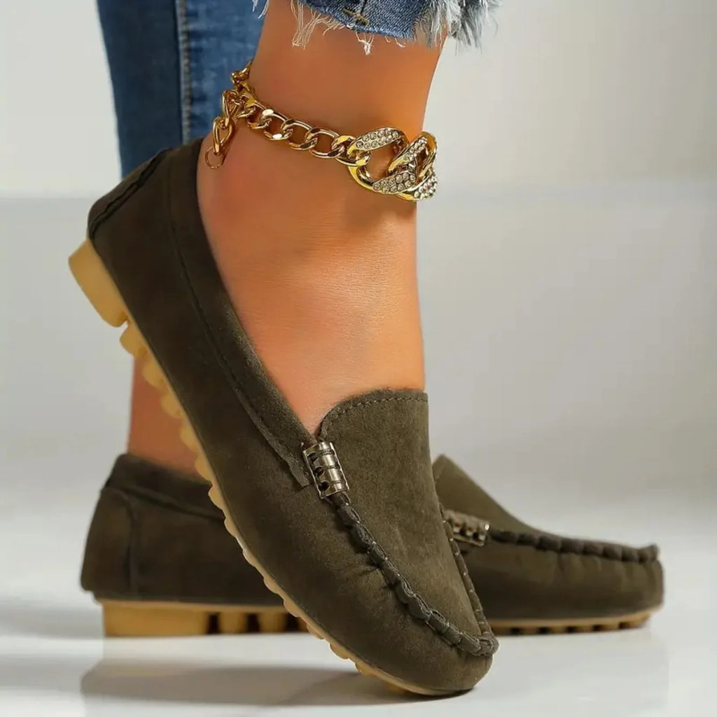 Mocasines De primavera y otoño, zapatillas resistentes al desgaste, Zapatos informales para Mujer, mocasines planos suaves antideslizantes a la moda, Zapatos De Mujer