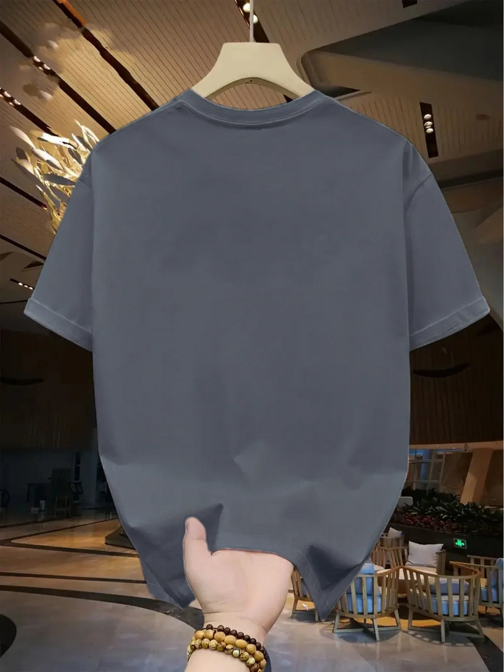 Camiseta deportiva holgada informal a la moda de algodón 100% de verano para hombre, camiseta de manga corta con estampado de letras de Los Ángeles y cuello redondo