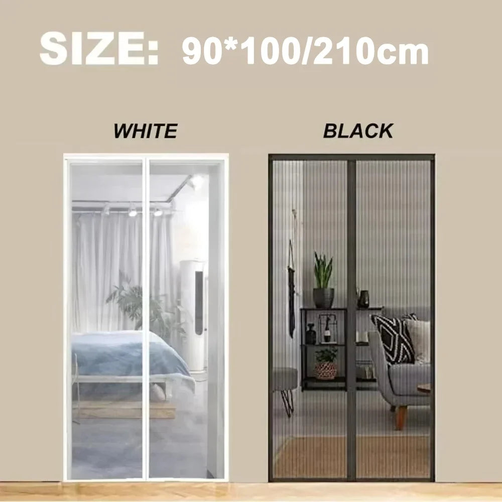 Mosquitero Magnético para Puerta y Ventana – Cierre Automático, Sin Perforaciones, 90/100cm