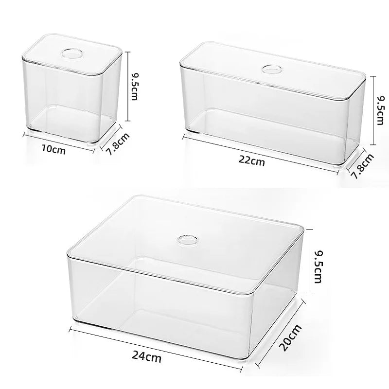 Premium Crystal Clear Desk & Vanity Organizer