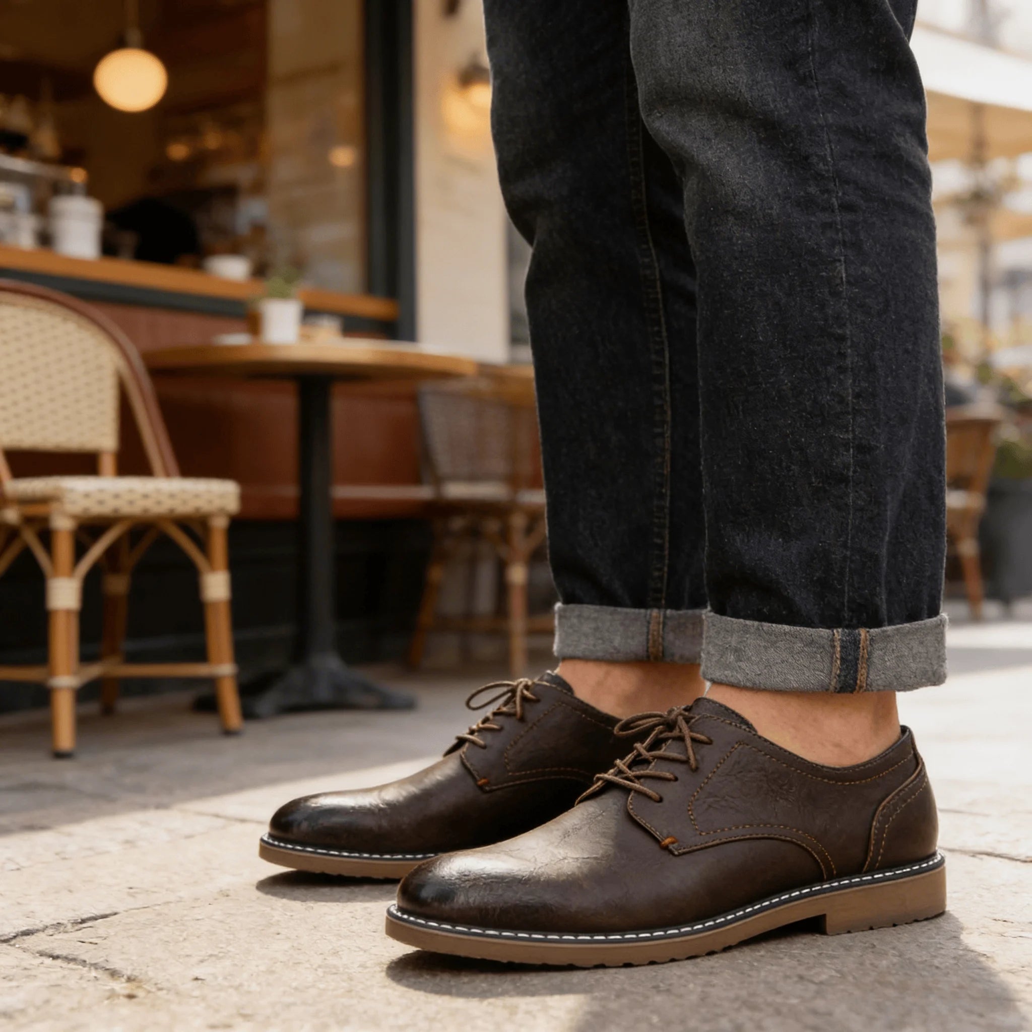 Zapatos de Cuero para Hombre, Cómodos, de Marca, a la Moda 2026