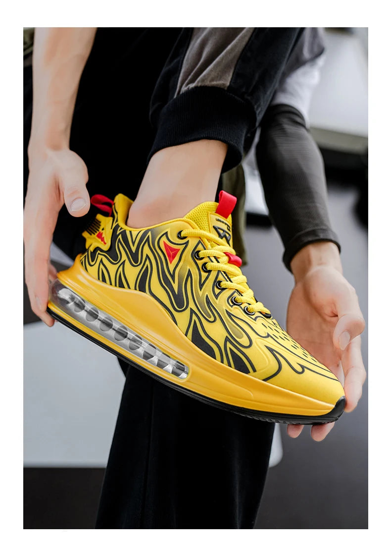 Zapatillas de deporte de lujo para hombre, mocasines informales transpirables para entrenamiento, mocasines de moda para correr, Tenis masculinos