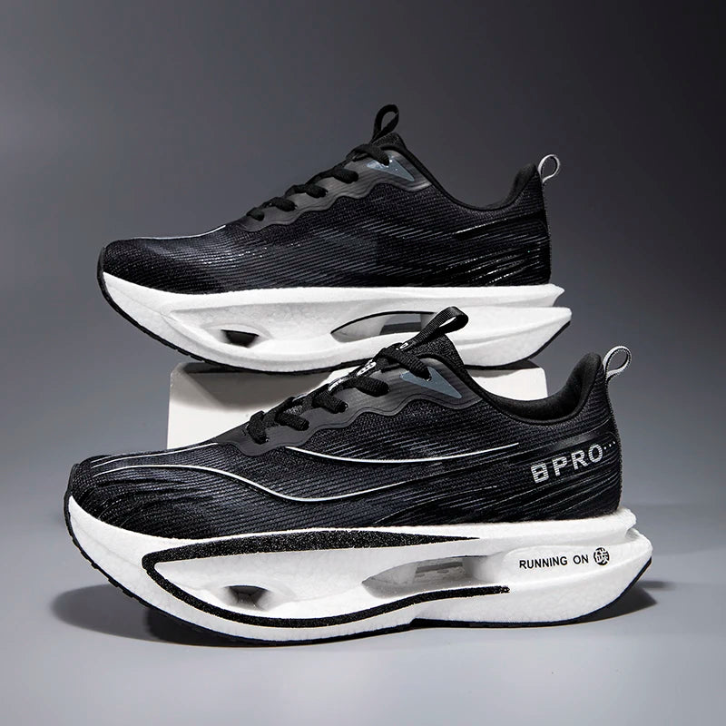    Zapatillas de Running Marathon para Hombre, con Placa de Carbono, Casuales, Transpirables, para Tenis, Deportivas, Ligeras, para Mujer