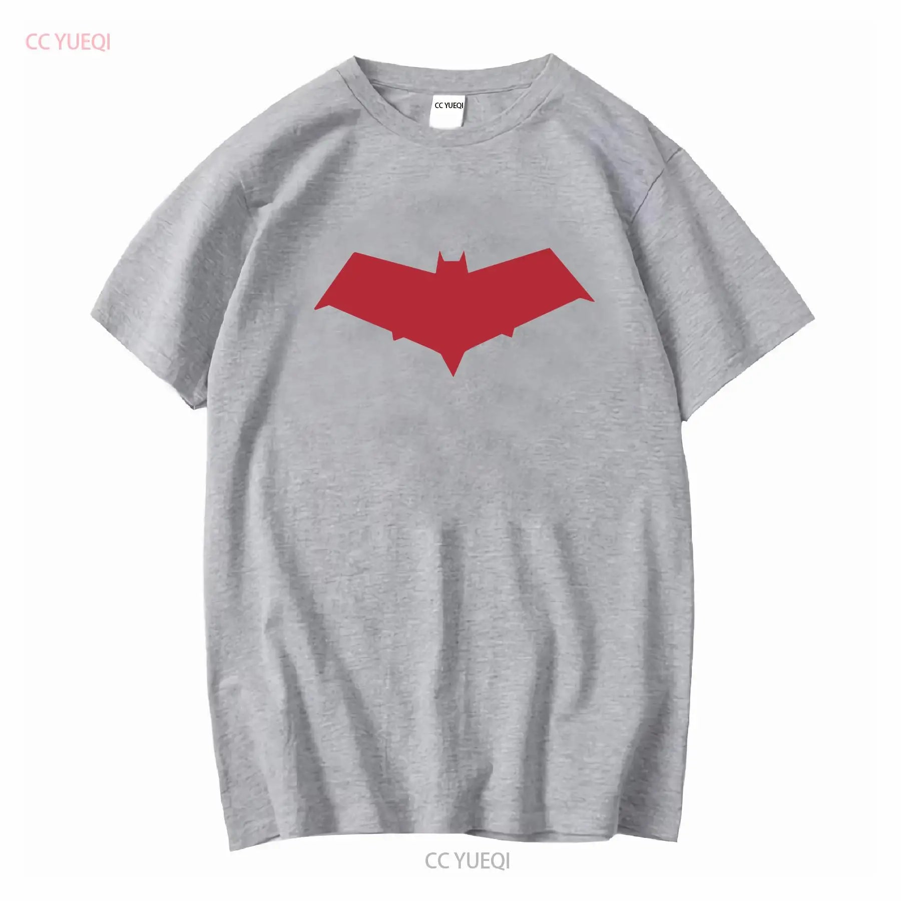 Camiseta con símbolo de capucha roja Jason Todd, camiseta negra de manga larga o corta, vintage, lavada, Unisex, moda para hombre, informal ligeramente transpirable
