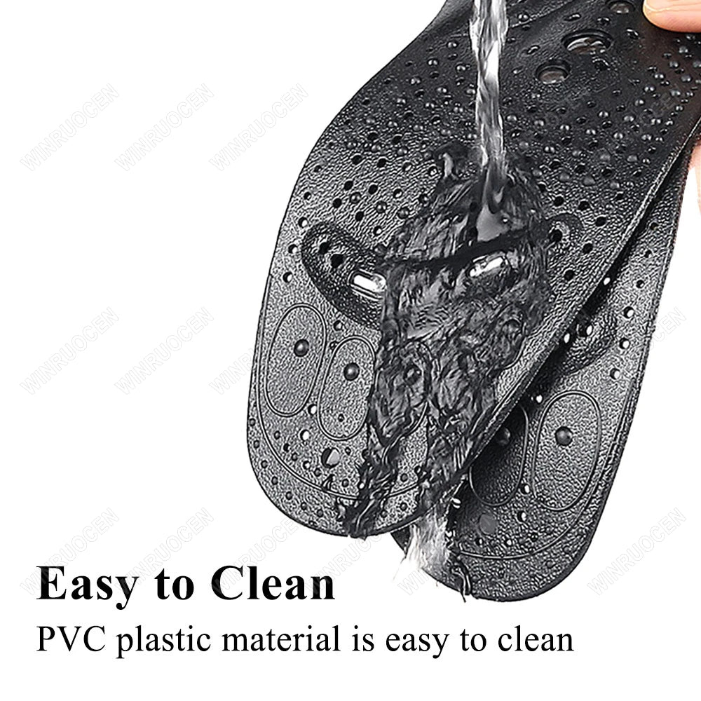 Plantillas de Acupresión para Terapia de Pies, Masaje Magnético de Silicona, Pérdida de Peso, Adelgazamiento, Alivio del Dolor, Duraderas, Transpirables, para Todos
