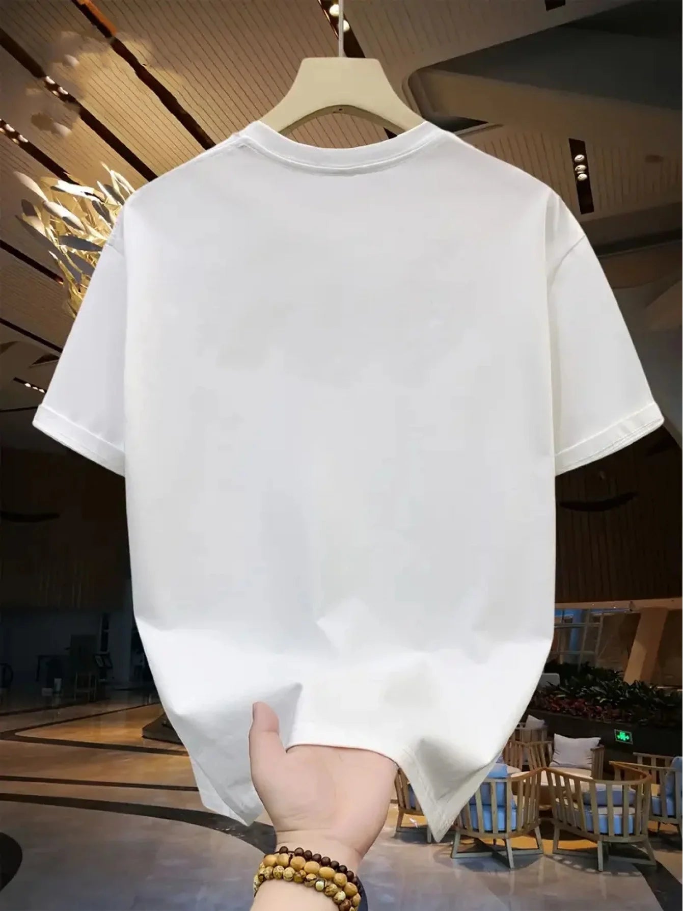 Camiseta deportiva holgada informal a la moda de algodón 100% de verano para hombre, camiseta de manga corta con estampado de letras de Los Ángeles y cuello redondo