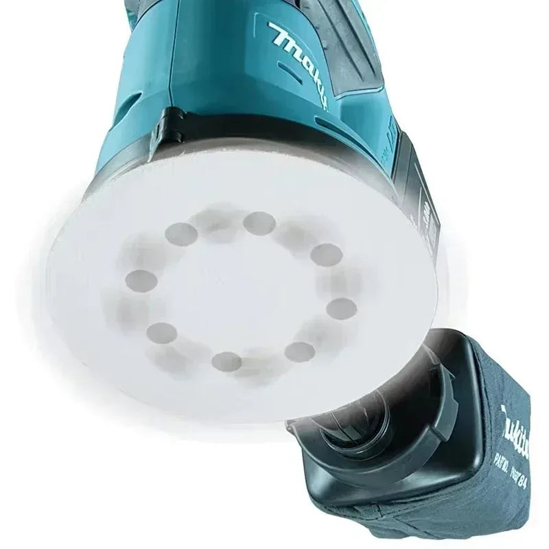 Lijadora Orbital Aleatoria Inalámbrica Makita DBO180Z de 18V para Trabajos en Madera y Pulido de Masilla - Herramienta sin Batería para Uso Profesional y Bricolaje
