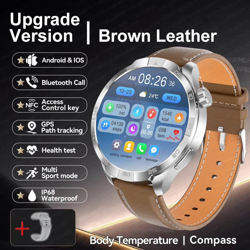 Smartwatch Deportivo con GPS y Brújula – AMOLED 1.85", NFC, IP68, Bluetooth 5.3, 14 Días de Batería