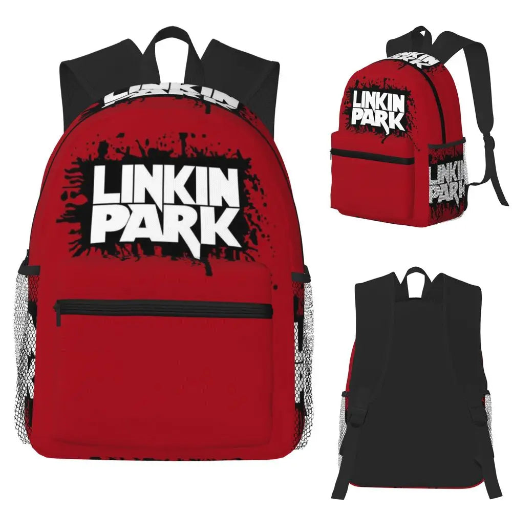 L-Linkin-S P-Park-S Band Mochila para estudiantes Mochila escolar Mochila de viaje para senderismo para niños y niñas Mochila de moda Bolsos de hombro