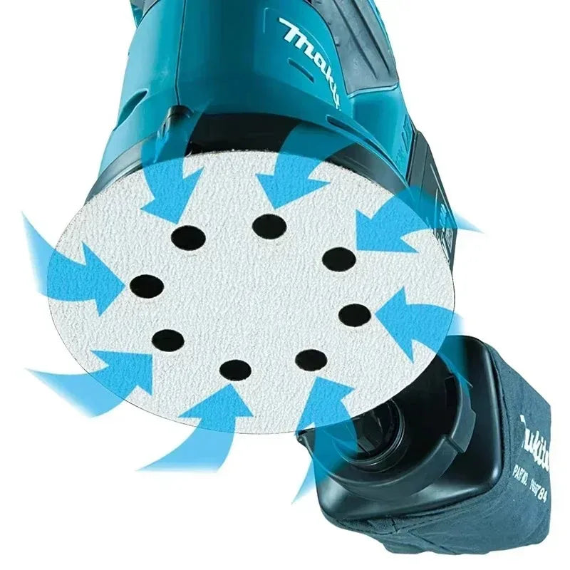 Lijadora Orbital Aleatoria Inalámbrica Makita DBO180Z de 18V para Trabajos en Madera y Pulido de Masilla - Herramienta sin Batería para Uso Profesional y Bricolaje