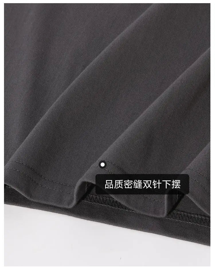 Camiseta de manga larga para hombre y mujer, camisa 100% de algodón de gran tamaño, Color puro, ropa de calle para invierno y otoño, 230GSM