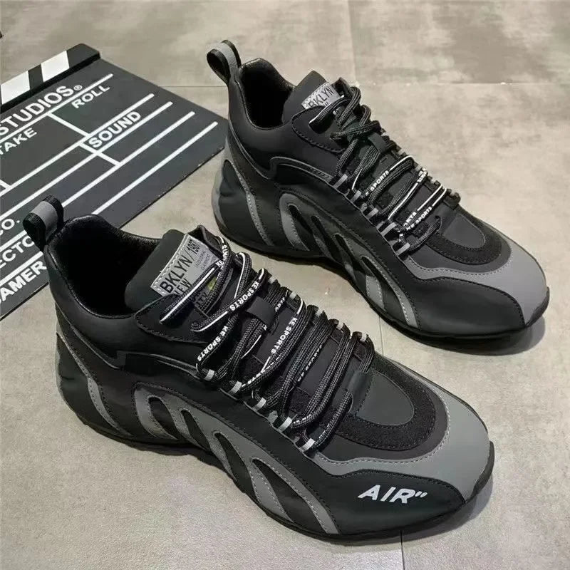 Zapatillas de deporte para Hombre, Zapatillas informales ligeras y transpirables a la moda, zapatillas de deporte para Hombre, zapatillas con plataforma con cordones, calzado para Hombre