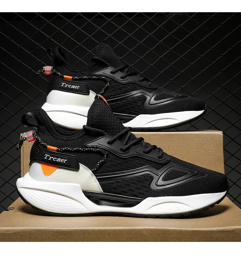 Zapatillas de deporte para hombre, zapatillas para correr de alta calidad con zapato de palomitas de maíz, cómodas zapatillas Unisex para correr, caminar, tenis informales, transpirables y ligeras