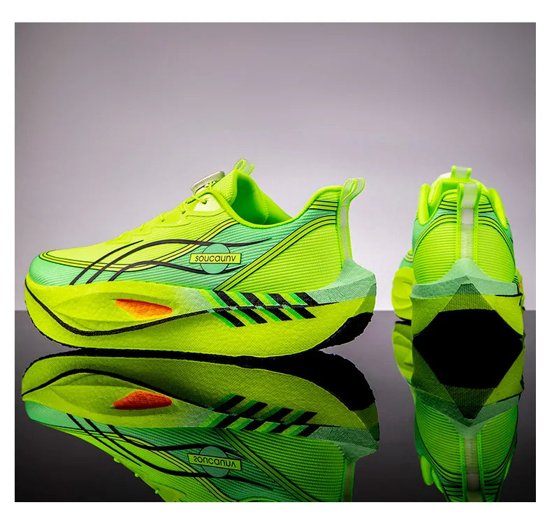 Zapatillas para Correr Profesionales con Placa de Carbono para Fitness, Maratón, Deportivas Ligeras para Hombre, Cómodas y Antideslizantes para Mujer