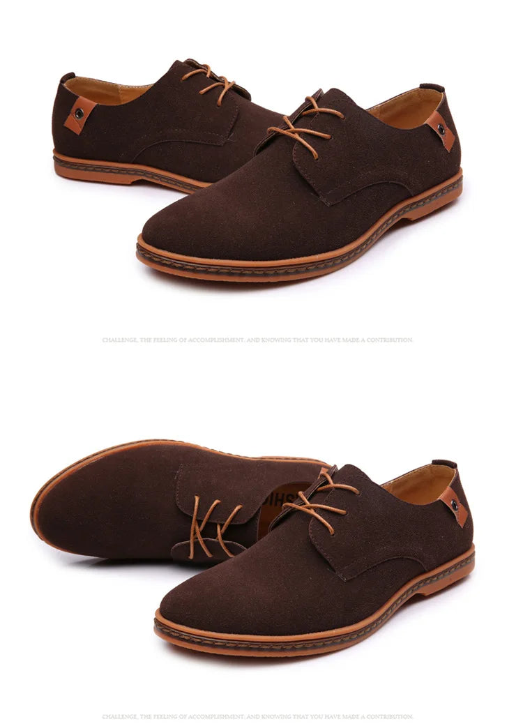 Zapatos de Cuero Nuevos 2026 para Hombre, Zapatos Oxford de Lujo para Hombre, Zapatos Casuales de Negocios de Cuero de Gamuza de Alta Calidad, Zapatos de Hombre