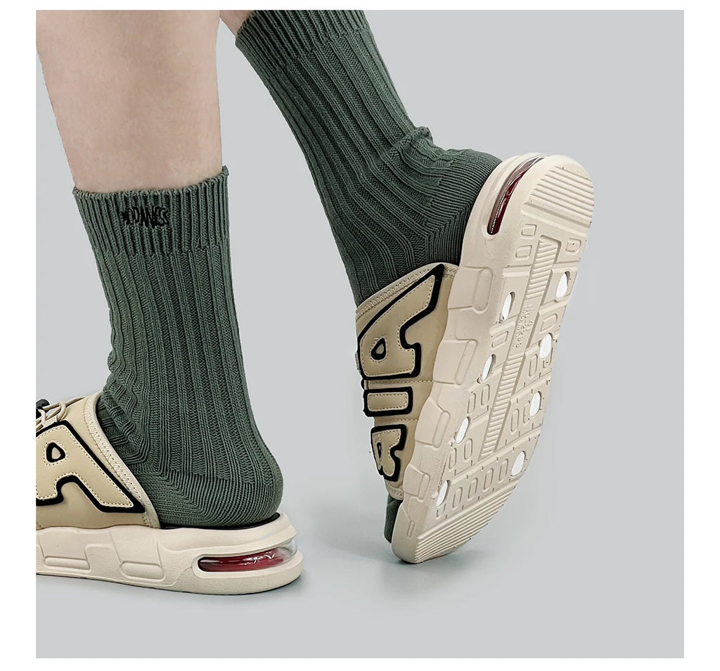 Zapatillas de Hombre con diseño de cojín de aire, novedad de verano, Zapatillas deportivas antideslizantes suaves de PVC para Hombre, Chanclas para Hombre