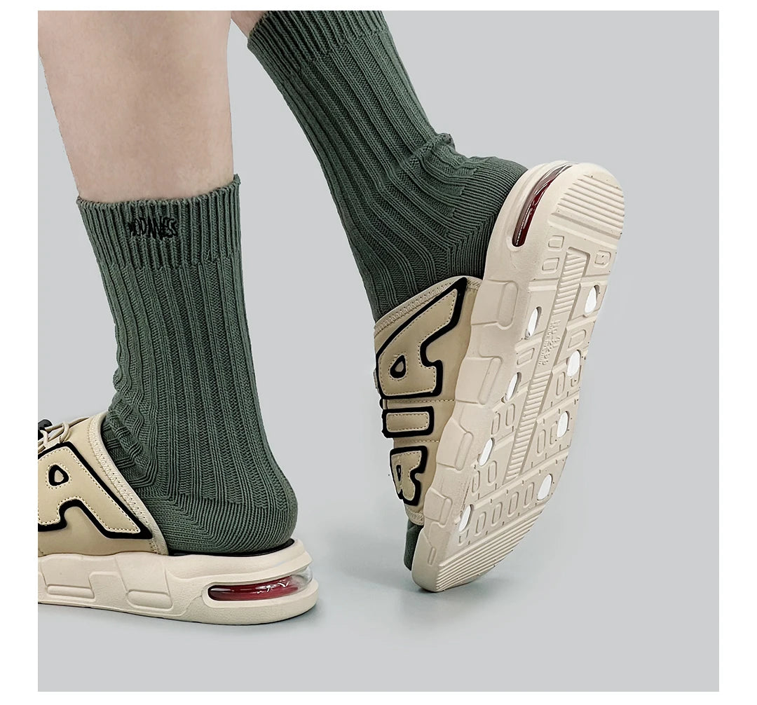 Zapatillas de Hombre con diseño de cojín de aire, novedad de verano, Zapatillas deportivas antideslizantes suaves de PVC para Hombre, Chanclas para Hombre