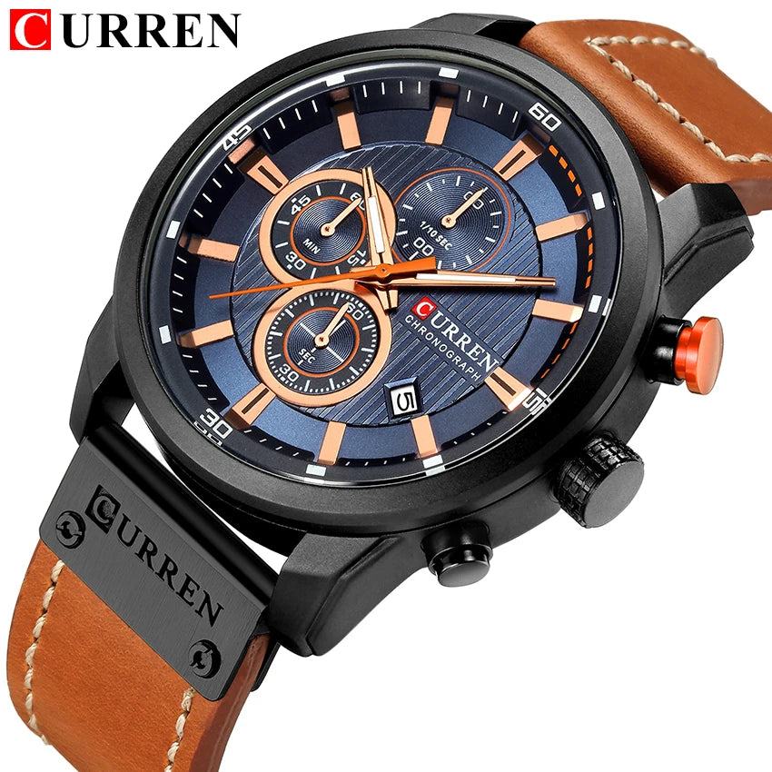 Reloj de Pulsera CURREN 8291 para Hombre, Cronógrafo de Cuarzo, Estilo Casual, Deportivo, Militar, de Moda, para Caballero