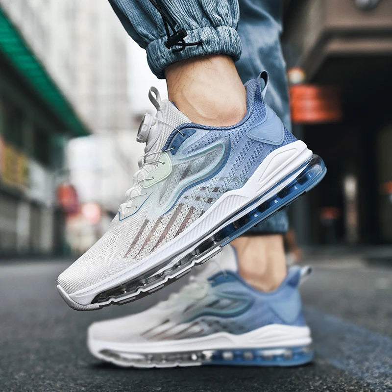 Zapatillas de deporte informales transpirables para hombre, mocasines de moda de entrenador de lujo, zapatos para correr, zapatos de carrera cómodos para hombre