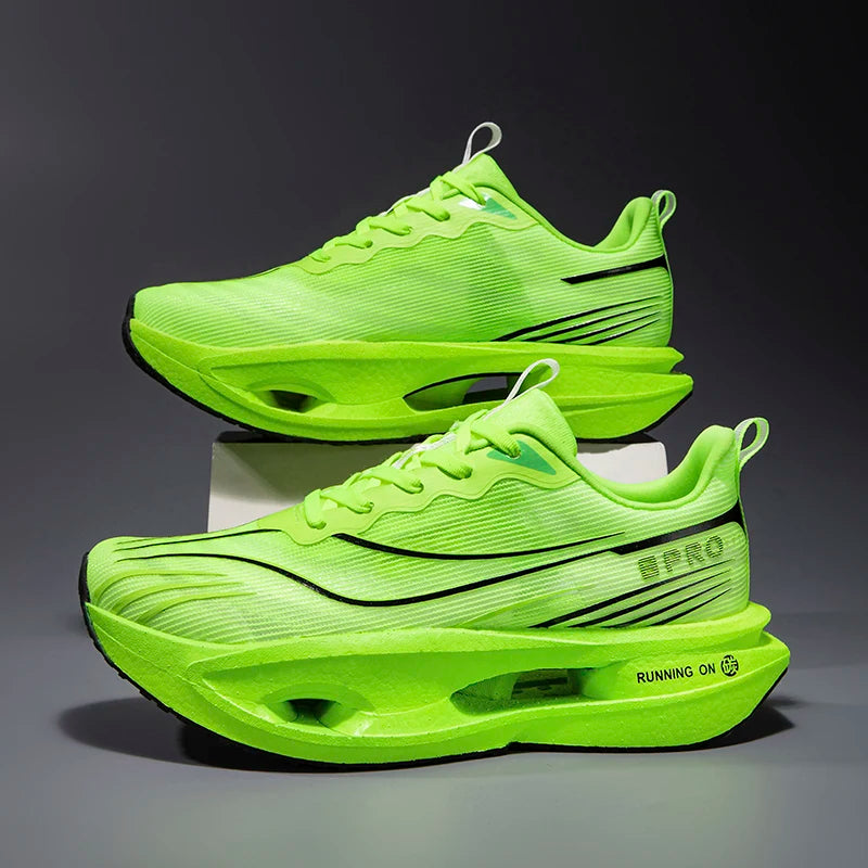    Zapatillas de Running Marathon para Hombre, con Placa de Carbono, Casuales, Transpirables, para Tenis, Deportivas, Ligeras, para Mujer