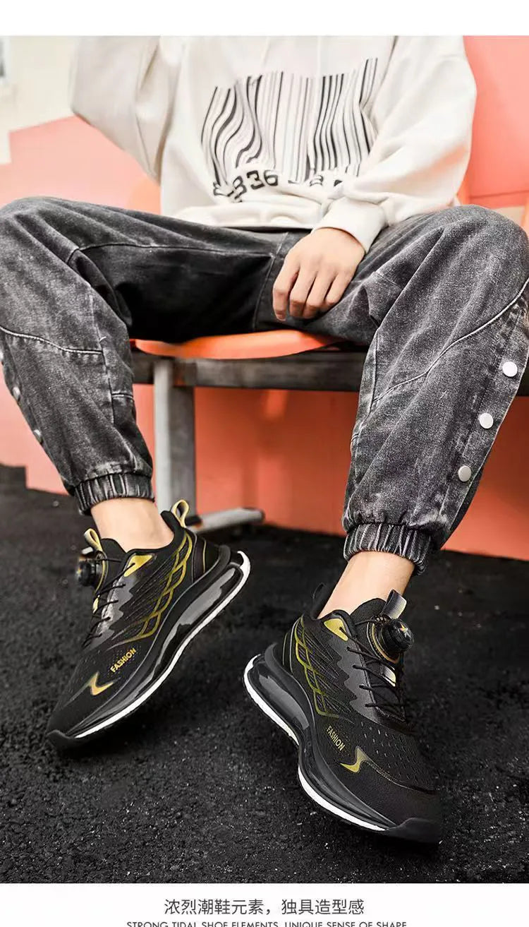 Zapatillas Deportivas Transpirables de Malla para Hombre, Primavera 2026, con Amortiguación, Calzado Casual Urbano a la Moda