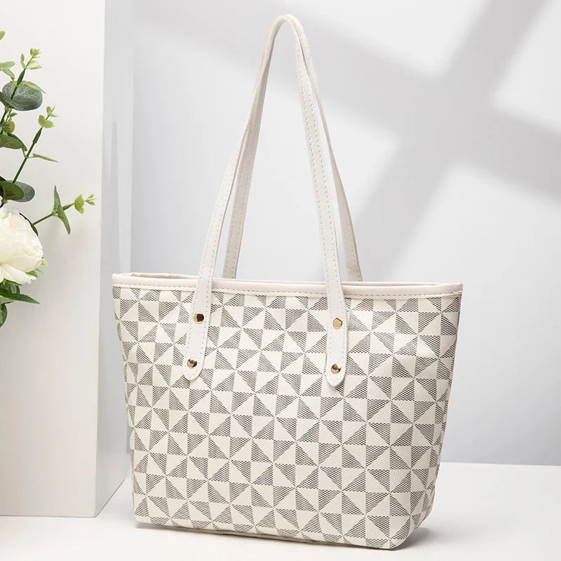Bolso de Hombro de Gran Capacidad, Bolso de Mano de Cuero PU para Mujer, para Viajes Diarios y Uso Casual, Bolso Tote Versátil