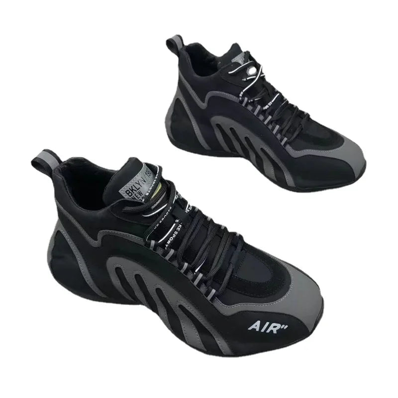 Zapatillas de deporte para Hombre, Zapatillas informales ligeras y transpirables a la moda, zapatillas de deporte para Hombre, zapatillas con plataforma con cordones, calzado para Hombre