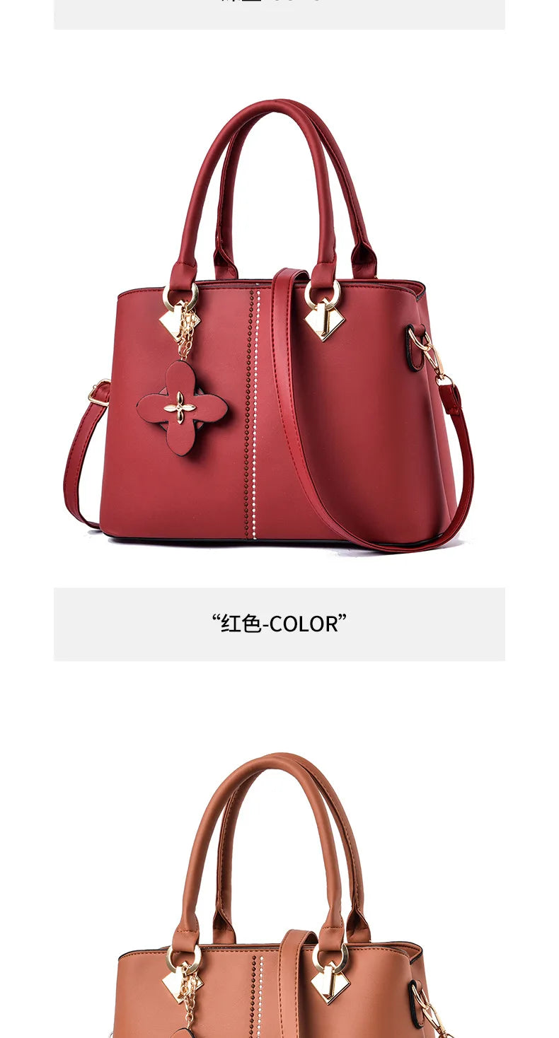 Nuevo Bolso de Hombro para Mujer 2026, Bolso de Diseñador de Lujo, Bolso de Cuero con Monograma Estampado, Bolso Bandolera
