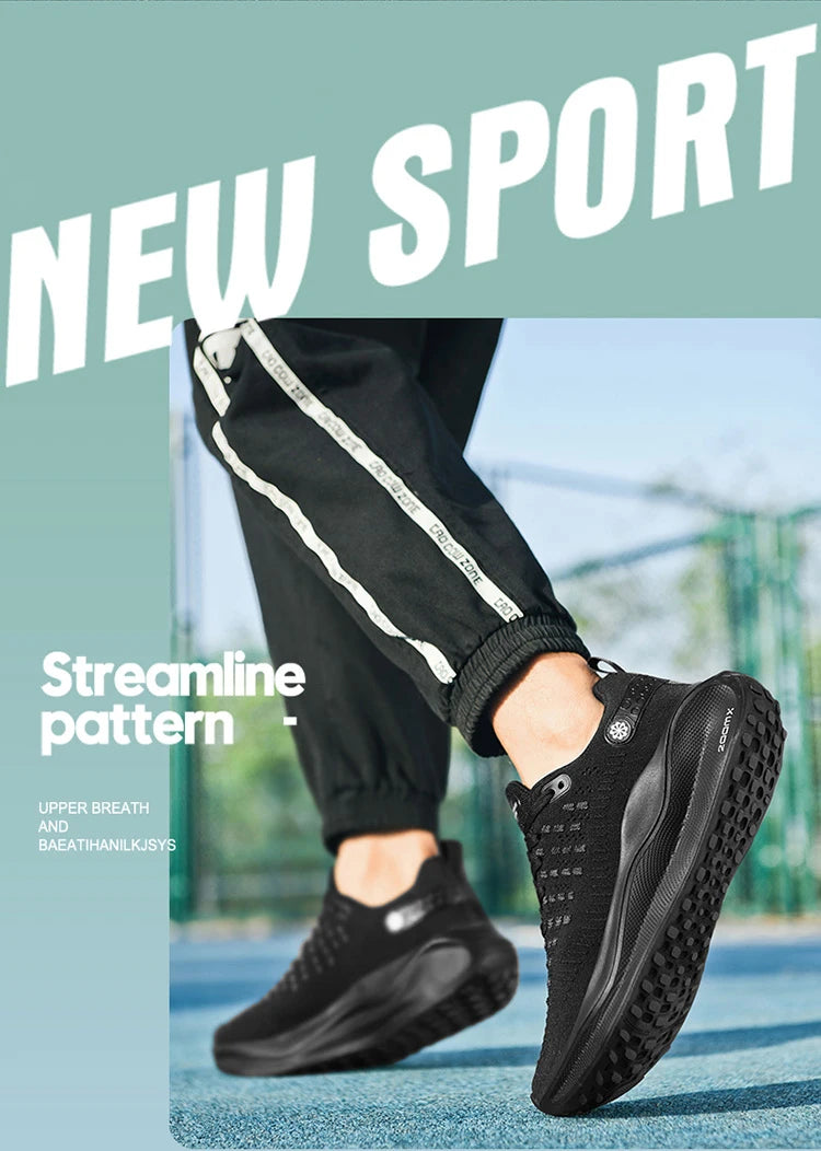Nuevos zapatos para correr para hombre, zapatos deportivos informales de lujo, zapatos para correr, cómodos para caminar, zapatillas de moda, ligeras y transpirables